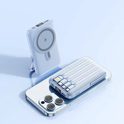 Portable All-in-One Magnetic Power Bank / Wireless Charger